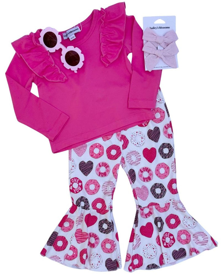 June Ruffle Shoulder Top &amp; Leotard - Hot Pink product_type - Bailey&