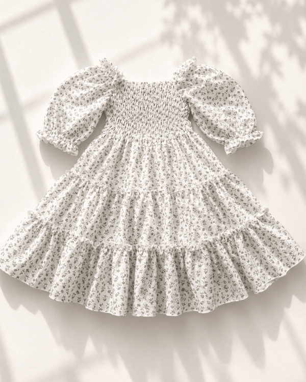 Katherine Dress - Fawn Floral product_type - Bailey's Blossoms
