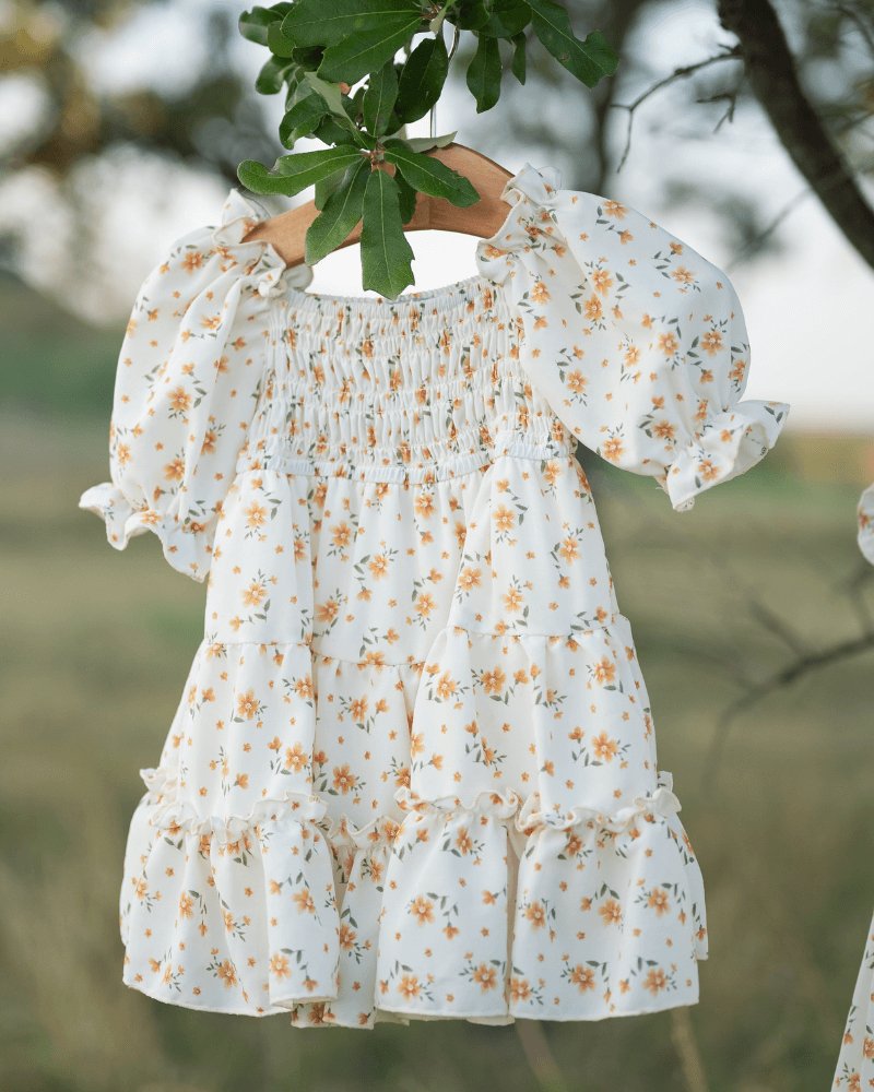 Katherine Dress - Yellow Floral 