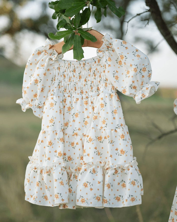 Katherine Dress - Yellow Floral 
