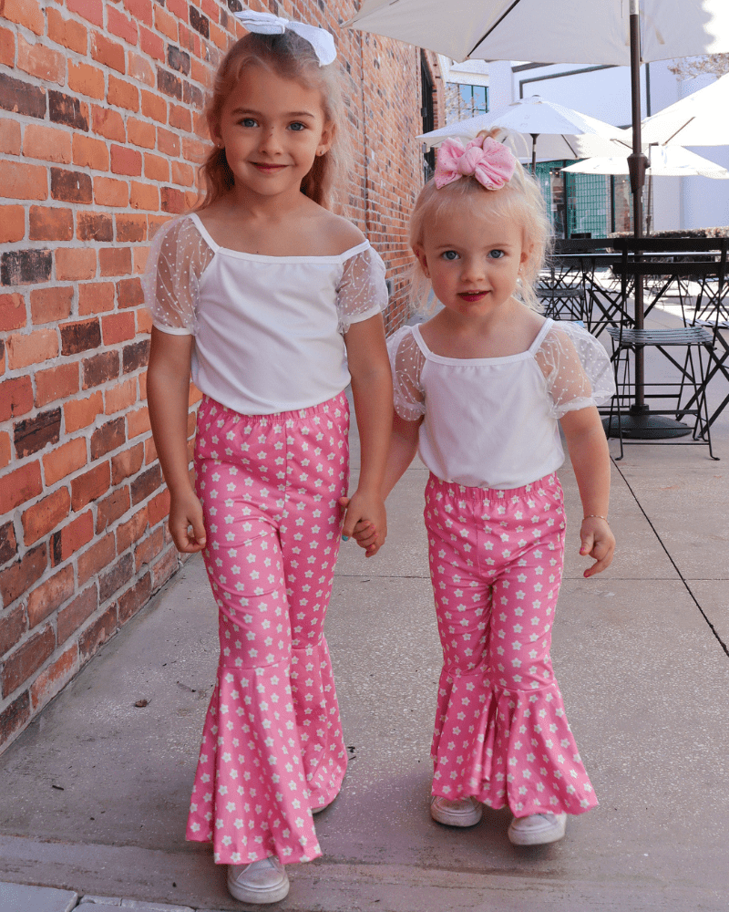 Keely Exaggerated Bell Bottoms - Daisy Pop product_type - Bailey's Blossoms