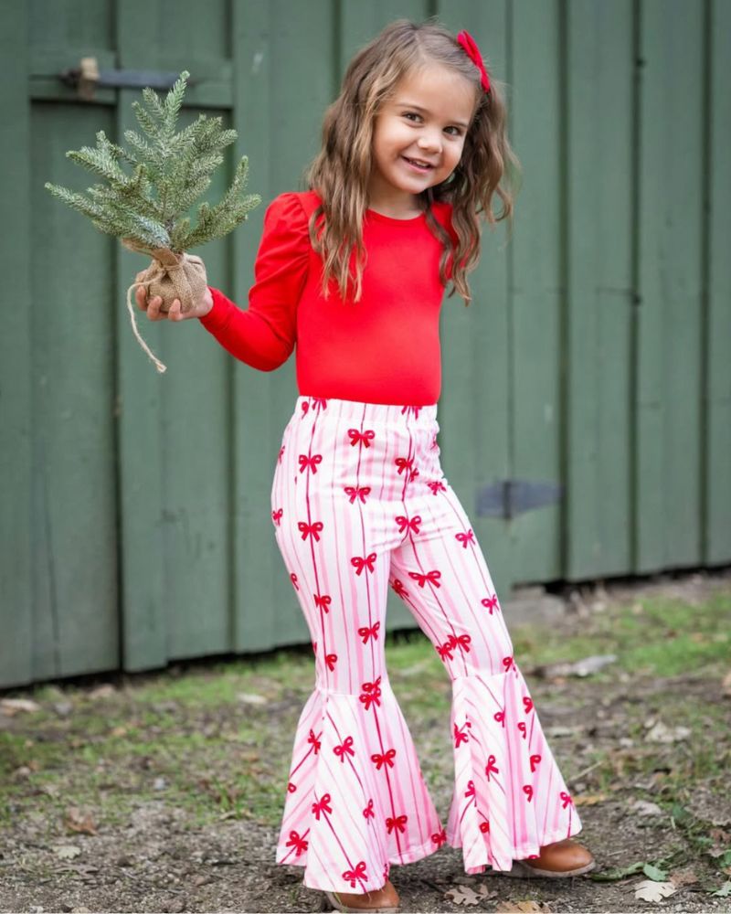 Keely Exaggerated Bell Bottoms - Sweetheart Bows product_type - Bailey's Blossoms