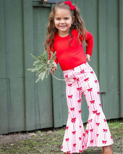 Keely Exaggerated Bell Bottoms - Sweetheart Bows product_type - Bailey's Blossoms
