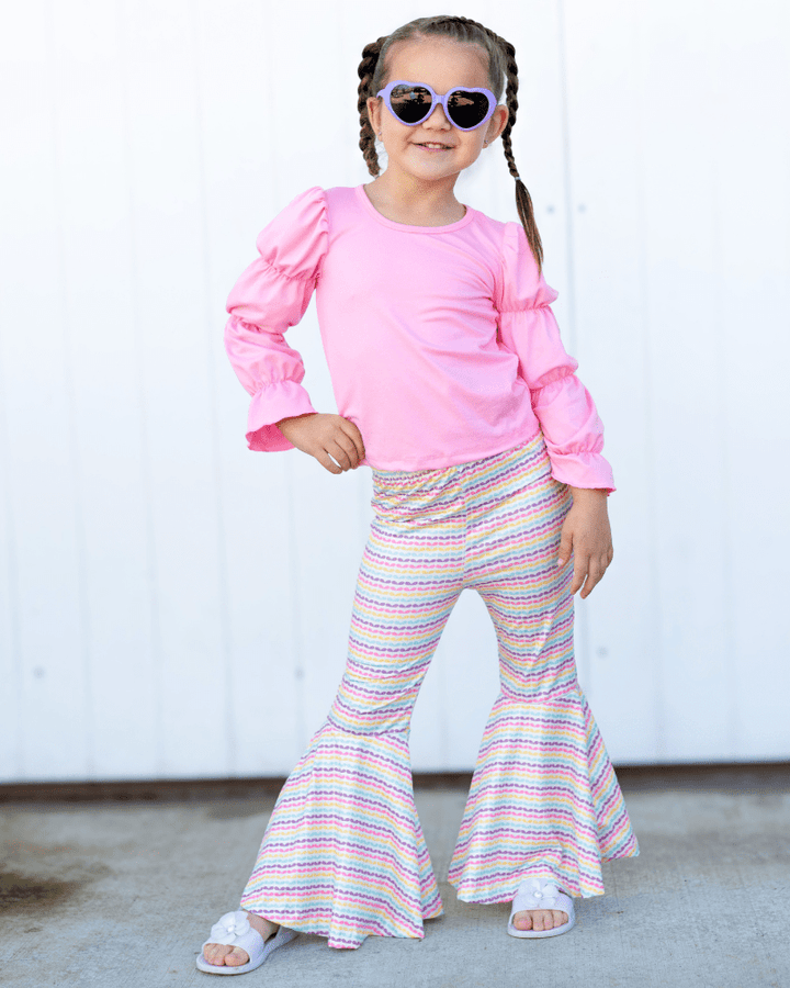 Keely Exaggerated Bell Bottoms - Vintage Bloom product_type - Bailey&