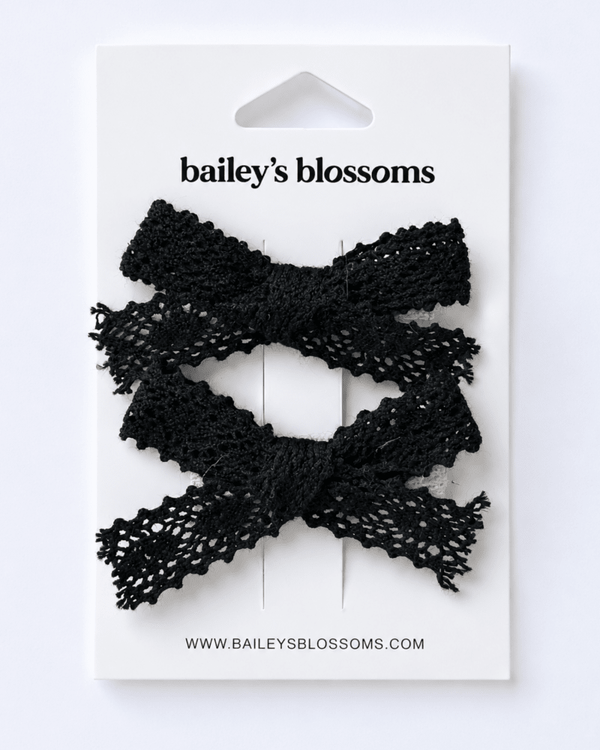 Lace Piggie Sets - Black product_type - Bailey's Blossoms