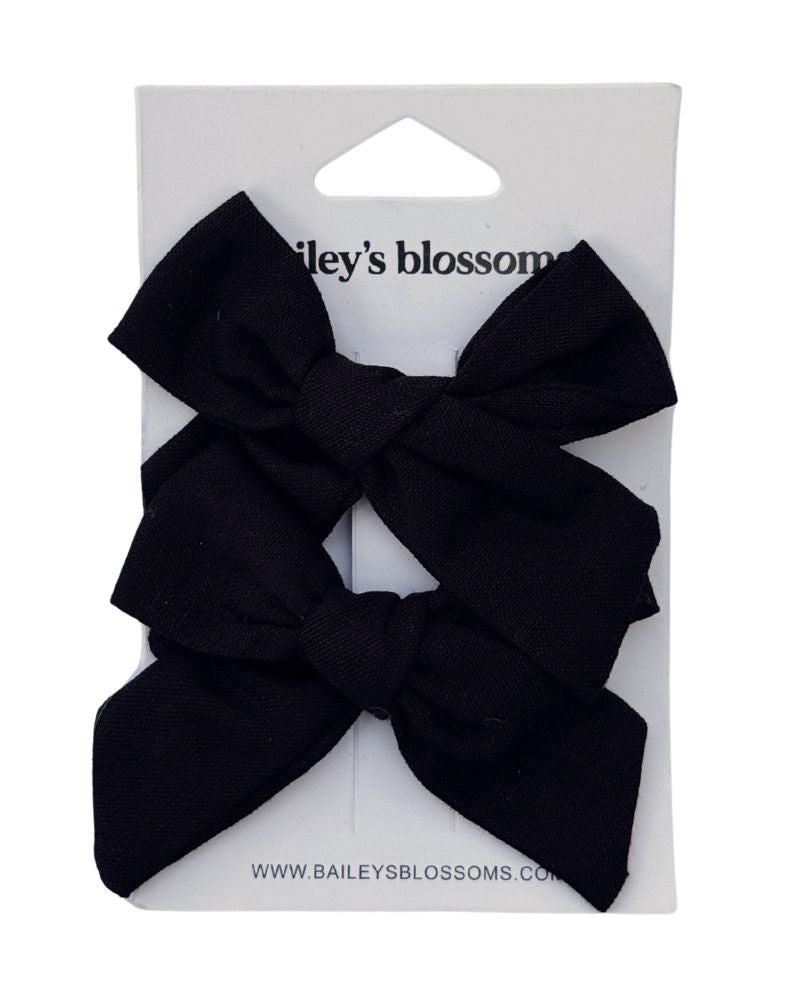 Linen Cotton Piggie Sets - Black product_type - Bailey's Blossoms
