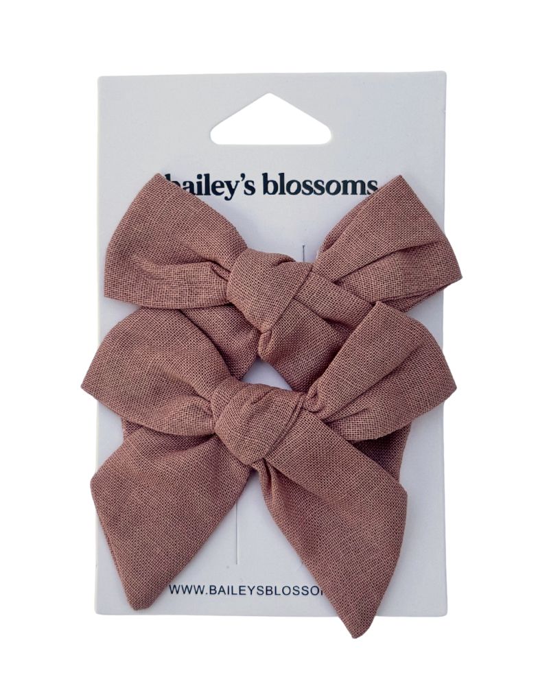 Linen Cotton Piggie Sets - Dusty Pink product_type - Bailey's Blossoms