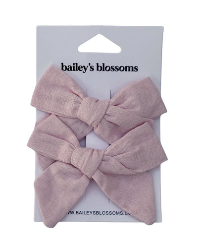 Linen Cotton Piggie Sets - Light Pink product_type - Bailey's Blossoms