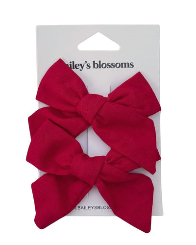 Linen Cotton Piggie Sets - Red product_type - Bailey's Blossoms
