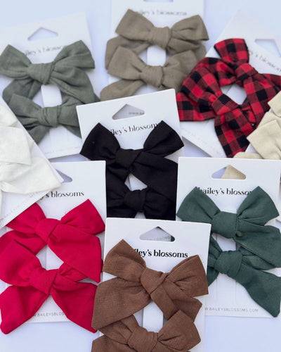 Linen Cotton Piggie Sets - Rust product_type - Bailey's Blossoms
