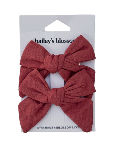 Linen Cotton Piggie Sets - Rust product_type - Bailey's Blossoms