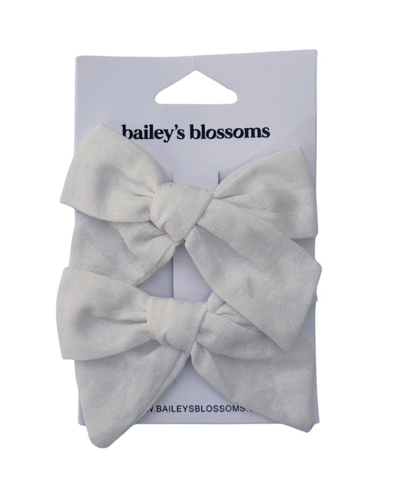 Linen Cotton Piggie Sets - White product_type - Bailey's Blossoms
