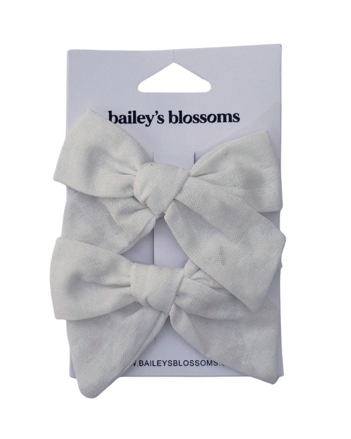 Linen Cotton Piggie Sets - White product_type - Bailey&