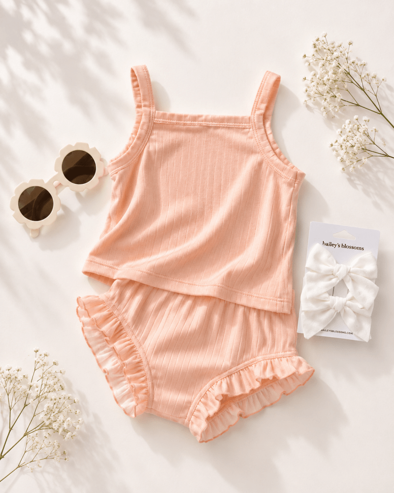 Luna Top &amp; Bloomer Set - Apricot Sand product_type - Bailey&