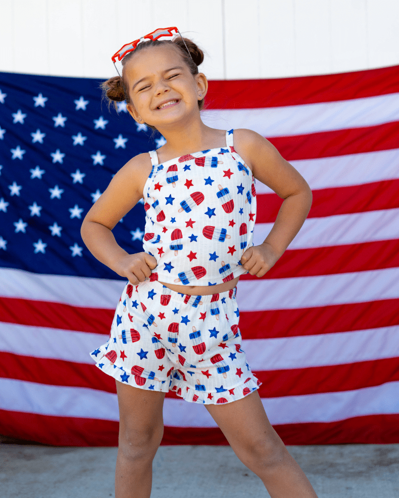 Luna Top & Bloomer Set - Patriotic Popsicles product_type - Bailey's Blossoms