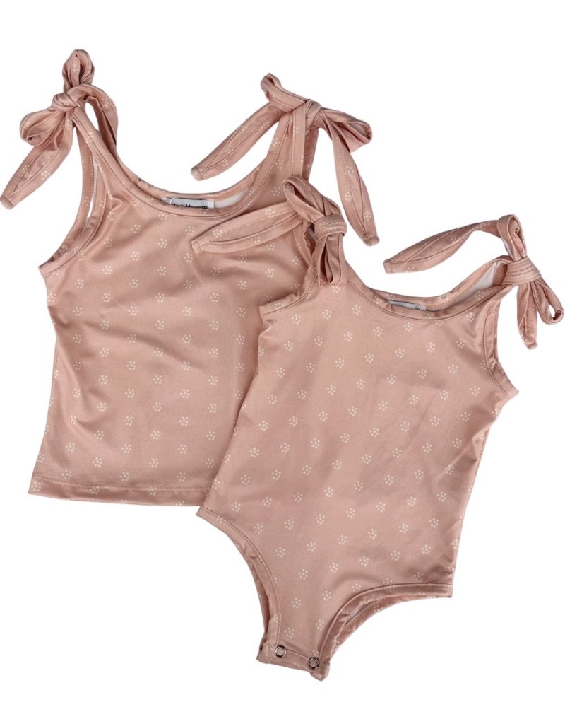 Madden Tie Shoulder Tank Top &amp; Leotard - Ditsy Dune product_type - Bailey&
