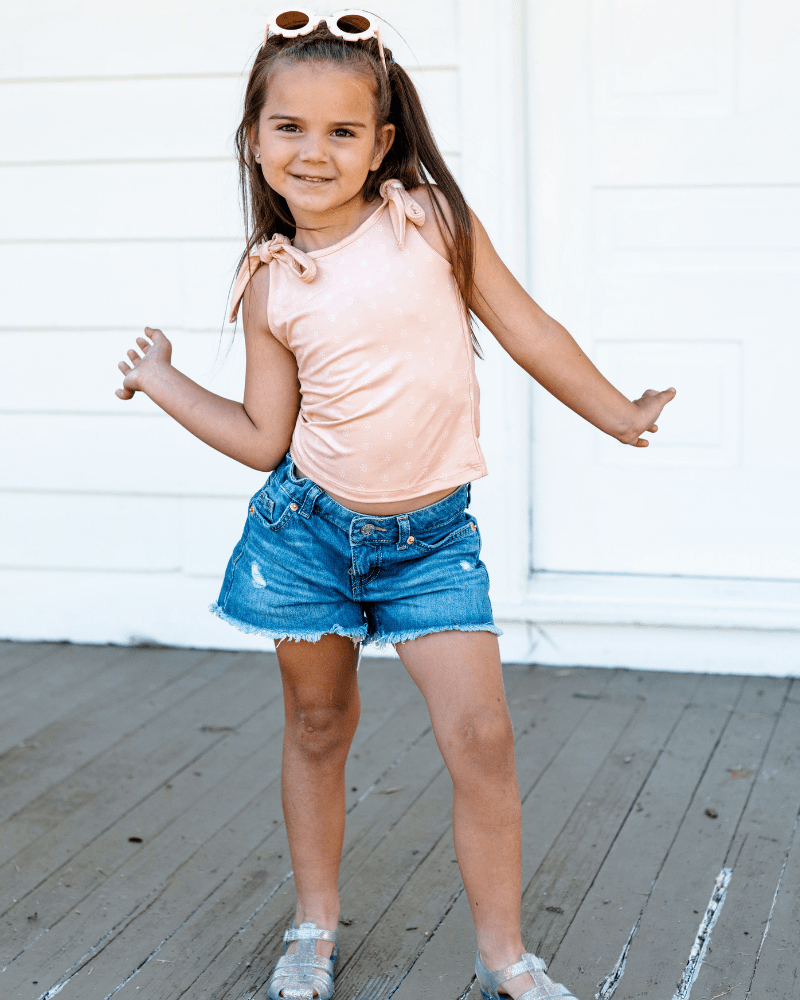 Madden Tie Shoulder Tank Top &amp; Leotard - Ditsy Dune product_type - Bailey&