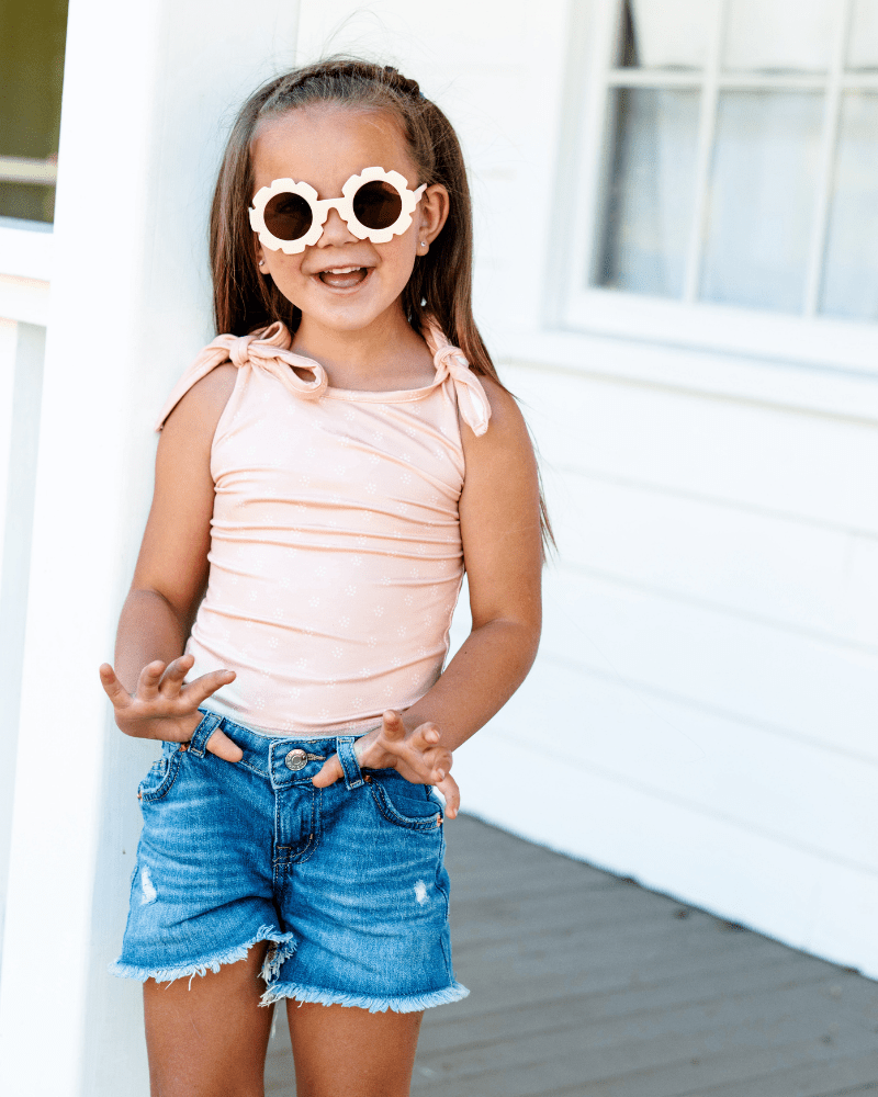 Madden Tie Shoulder Tank Top &amp; Leotard - Ditsy Dune product_type - Bailey&