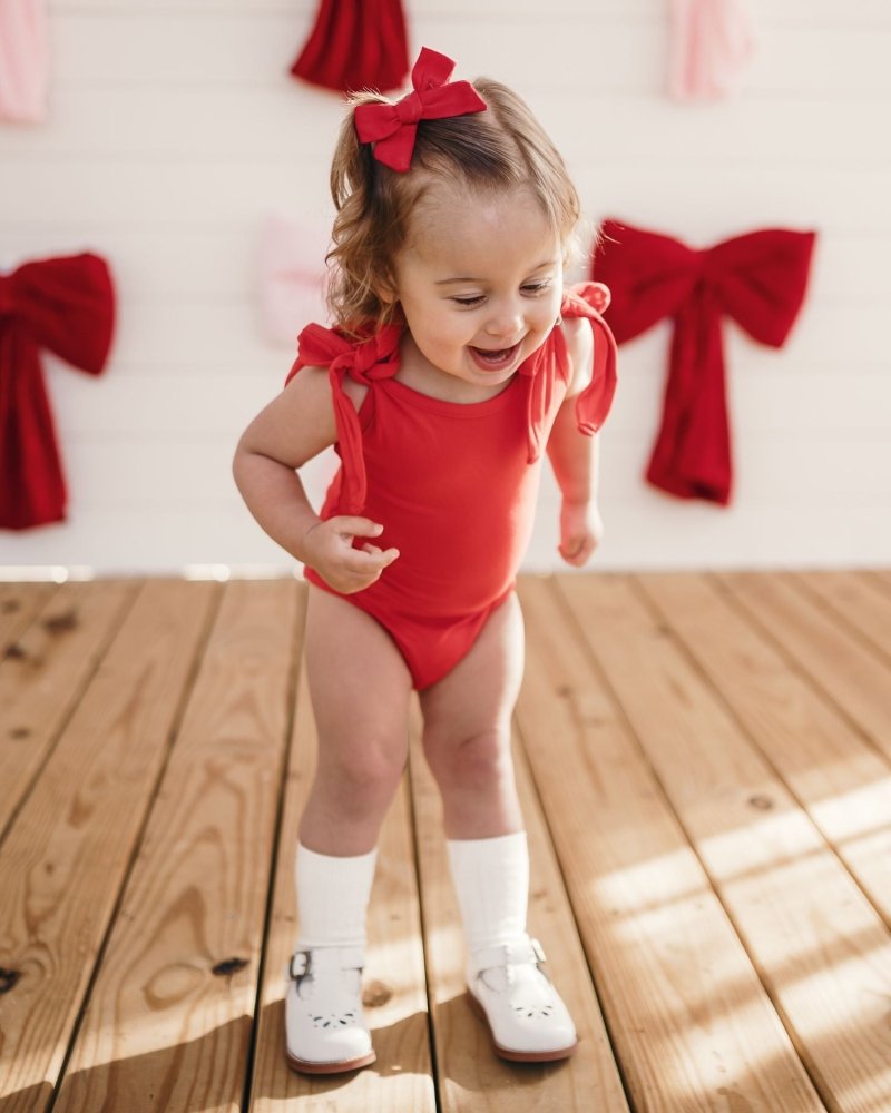 Madden Tie - Shoulder Tank Top & Leotard - Red product_type - Bailey's Blossoms