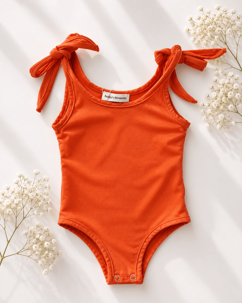 Madden Tie Shoulder Tank Top & Leotard - Soft Terracotta product_type - Bailey's Blossoms