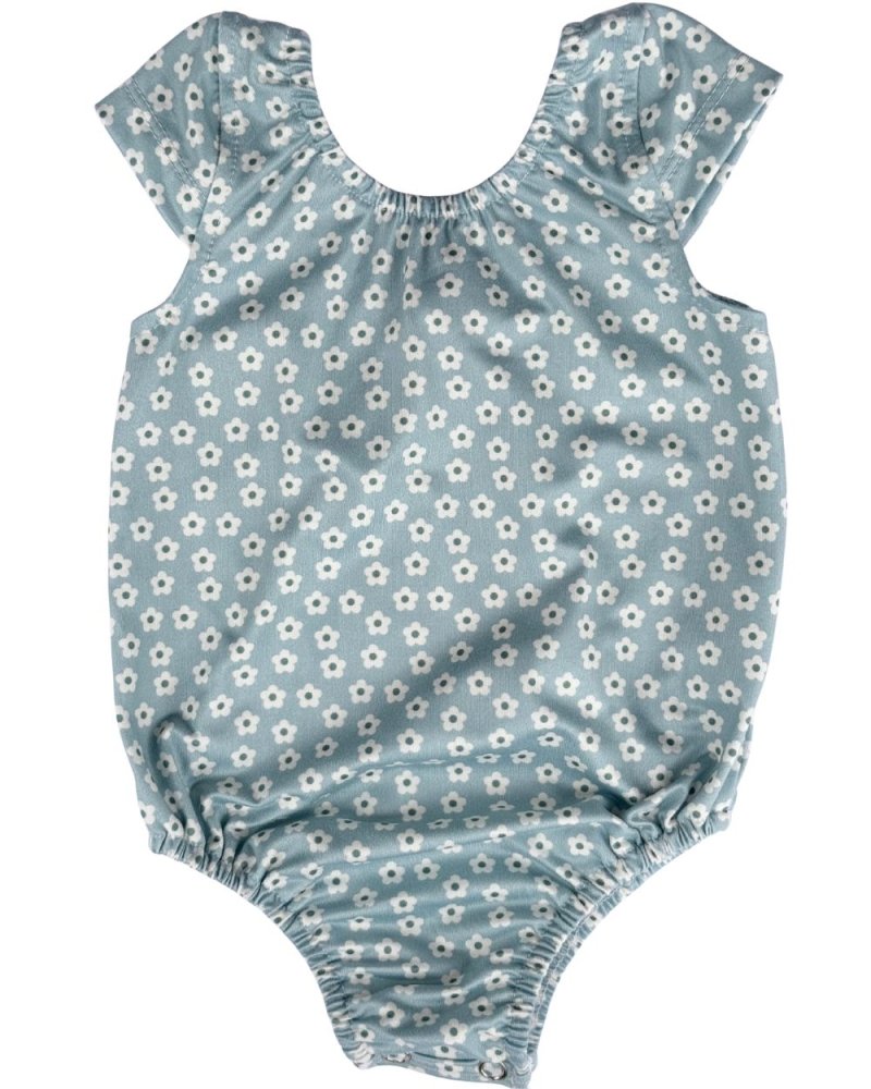 Maggie Cap Sleeve Leotard - Sky Petals product_type - Bailey&