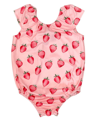 Maggie Cap Sleeve Leotard - Strawberry Shortcake #product_type - Bailey's Blossoms
