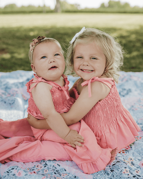 Maisie Smocked Two-Piece Set - Pressed Peony product_type - Bailey's Blossoms