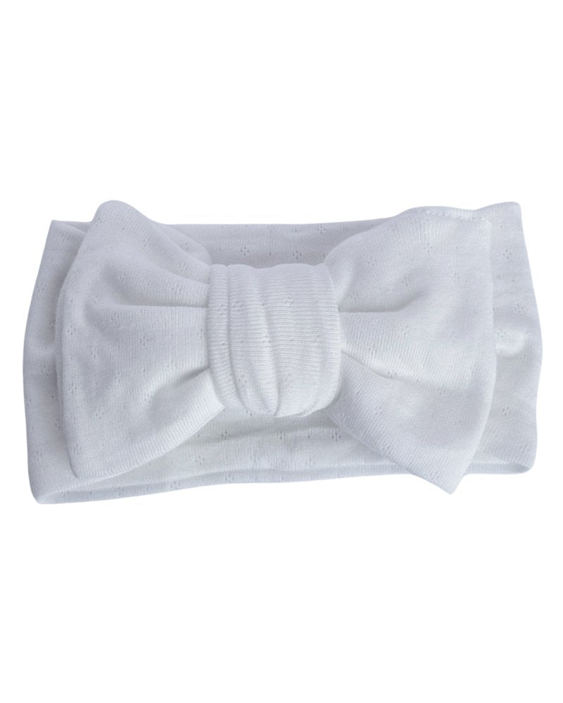 Messy Bow Headwrap - White #product_type - Bailey's Blossoms