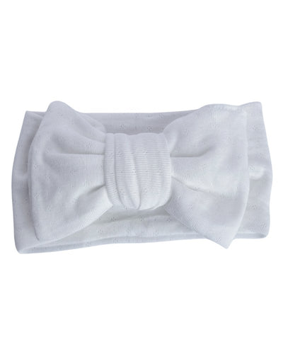 Messy Bow Headwrap - White #product_type - Bailey's Blossoms