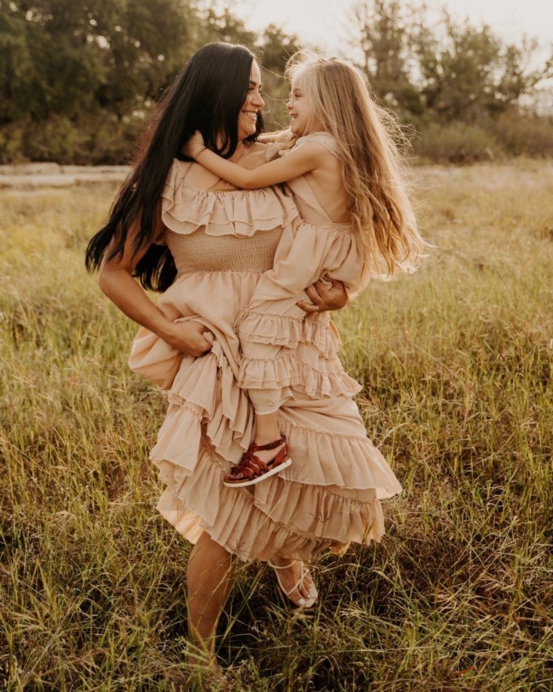 Nellie Ruffle Maxi Dress - Champagne product_type - Bailey&