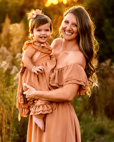 Nellie Ruffle Maxi Dress - Mocha #product_type - Bailey's Blossoms