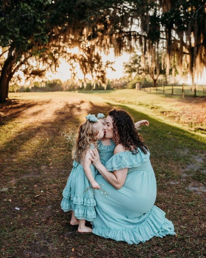 Nellie Ruffle Maxi Dress - Sage product_type - Bailey&