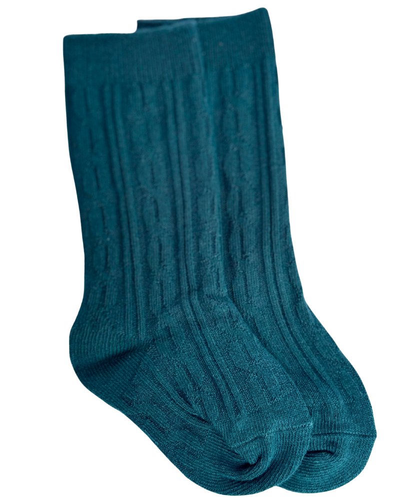 Pepper Knee - High Cable Knit Socks 