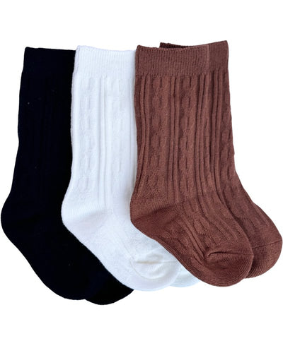 Pepper Knee - High Cable Knit Socks #product_type - Bailey's Blossoms
