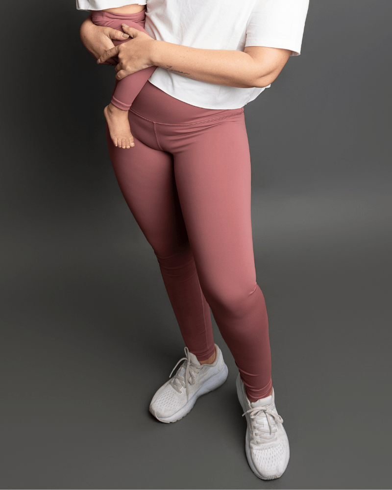 Peyton High Rise Yoga Pant - Rose Taupe product_type - Bailey's Blossoms