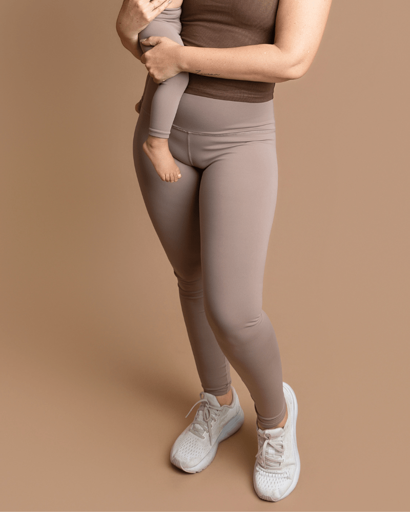Peyton High Rise Yoga Pant - Warm Stone product_type - Bailey's Blossoms