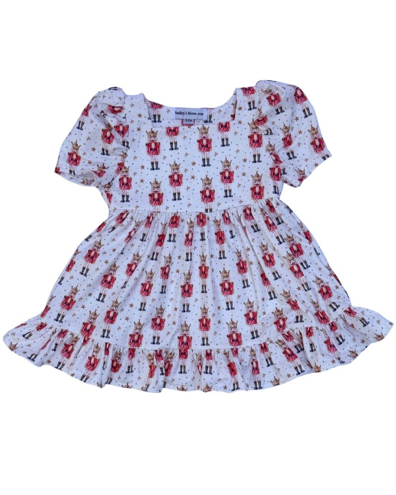 Phoebe Ruffle Dress - Soldier with Stars product_type - Bailey's Blossoms
