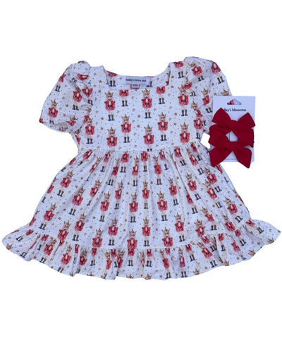 Phoebe Ruffle Dress - Soldier with Stars product_type - Bailey's Blossoms