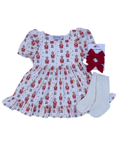 Phoebe Ruffle Dress - Soldier with Stars product_type - Bailey's Blossoms