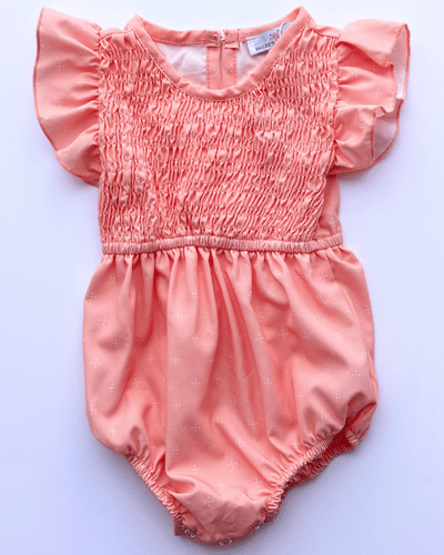 PREORDER! Astrid Flutter Sleeve Bubble Romper - Simple Spring #product_type - Bailey's Blossoms