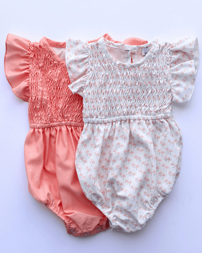 PREORDER! Astrid Flutter Sleeve Bubble Romper - Simple Spring #product_type - Bailey's Blossoms