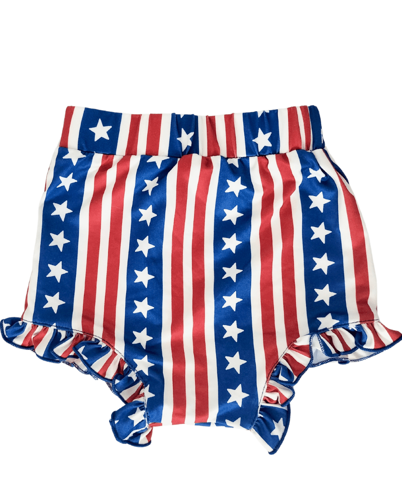 PREORDER! Belle High Waist Bloomer - Patriotic Stripe #product_type - Bailey's Blossoms