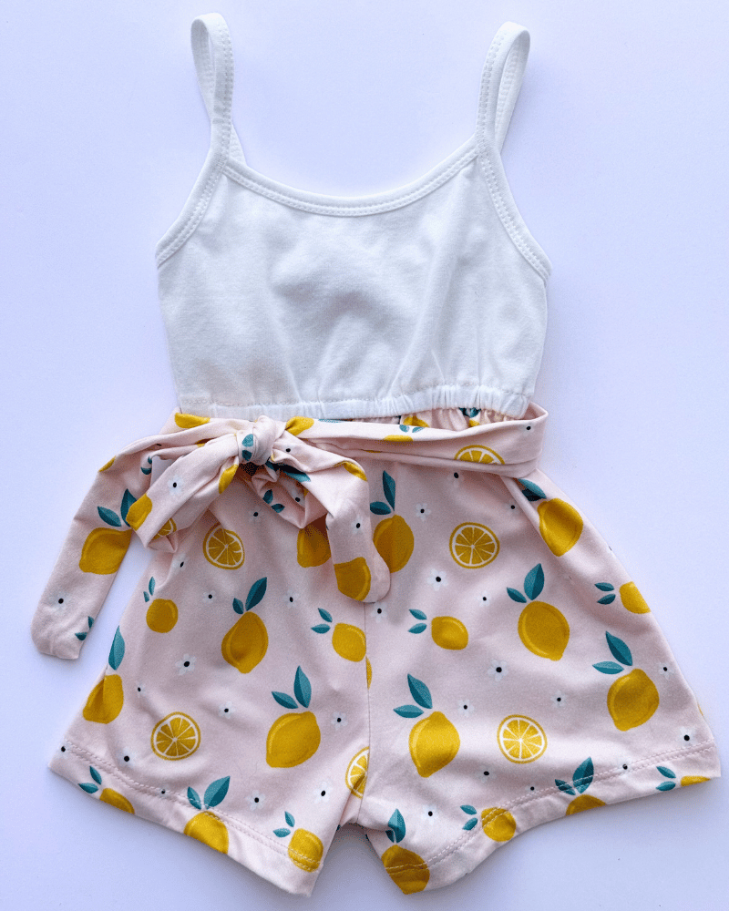 PREORDER! Betty Camisole Romper - Pink Lemonade #product_type - Bailey's Blossoms