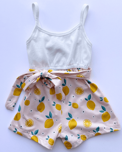 PREORDER! Betty Camisole Romper - Pink Lemonade #product_type - Bailey's Blossoms