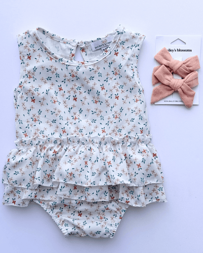PREORDER! Clare Ruffle Bubble Romper - Joy Flowers #product_type - Bailey's Blossoms
