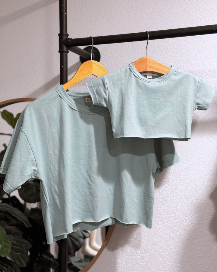 PREORDER! Indy Essential Crop Tee - Powder Blue product_type - Bailey&