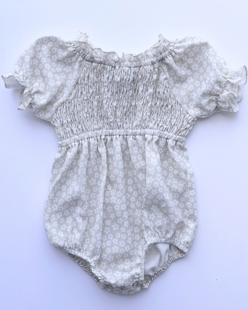 PREORDER! Jolie Puff Sleeve Smock Romper - Small Flowers #product_type - Bailey's Blossoms