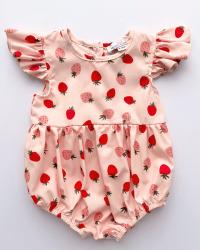 PREORDER! Klein Bubble Romper - Strawberry Shortcake #product_type - Bailey's Blossoms