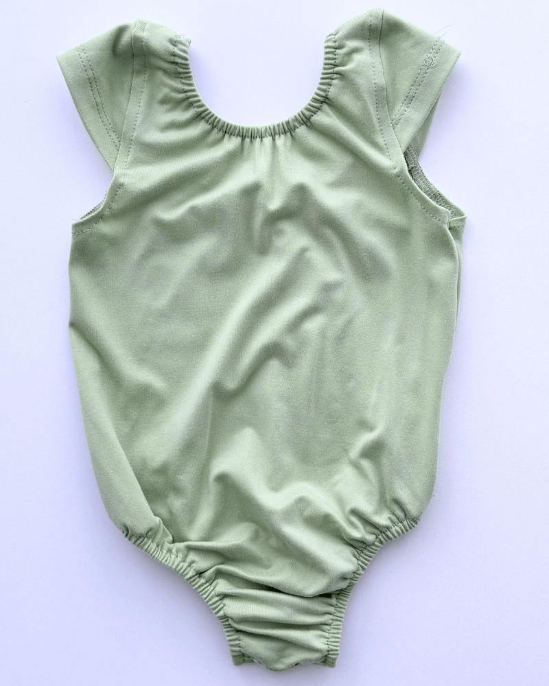 PREORDER! Maggie Cap Sleeve Leotard - Sage Green #product_type - Bailey's Blossoms