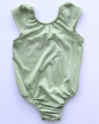 PREORDER! Maggie Cap Sleeve Leotard - Sage Green #product_type - Bailey's Blossoms